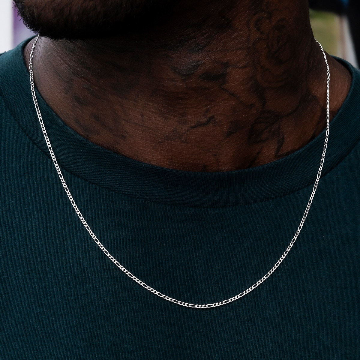 Figaro retiazka v bielom zlate - 2 mm