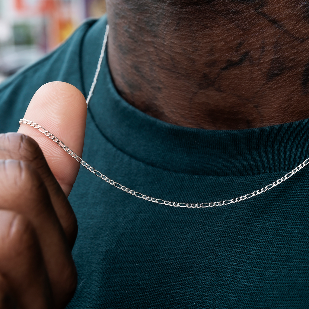 Figaro retiazka v bielom zlate - 2 mm