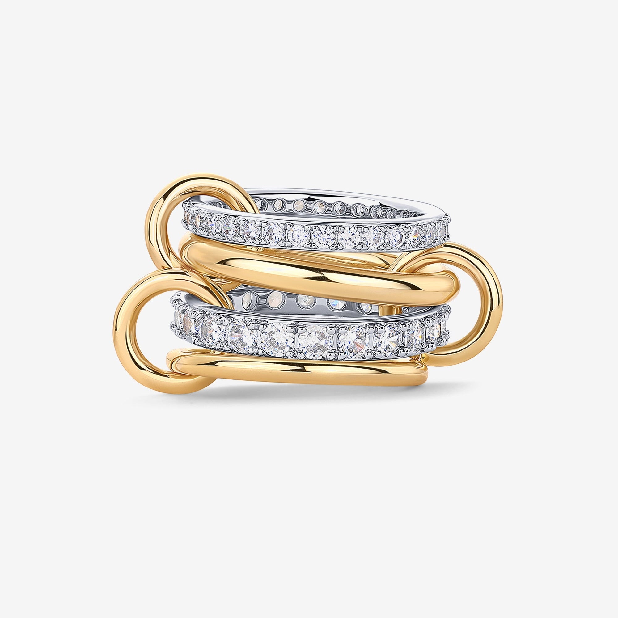 KovovyICE - 4 v 1 prepojené stohovateľné prstene