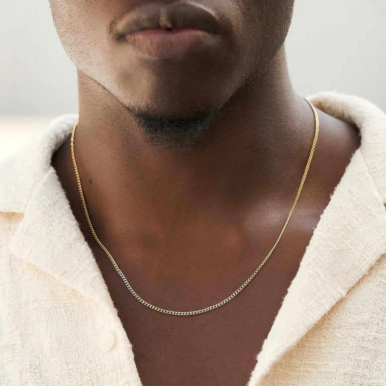 Zlatá retiazka Cuban - 2 mm