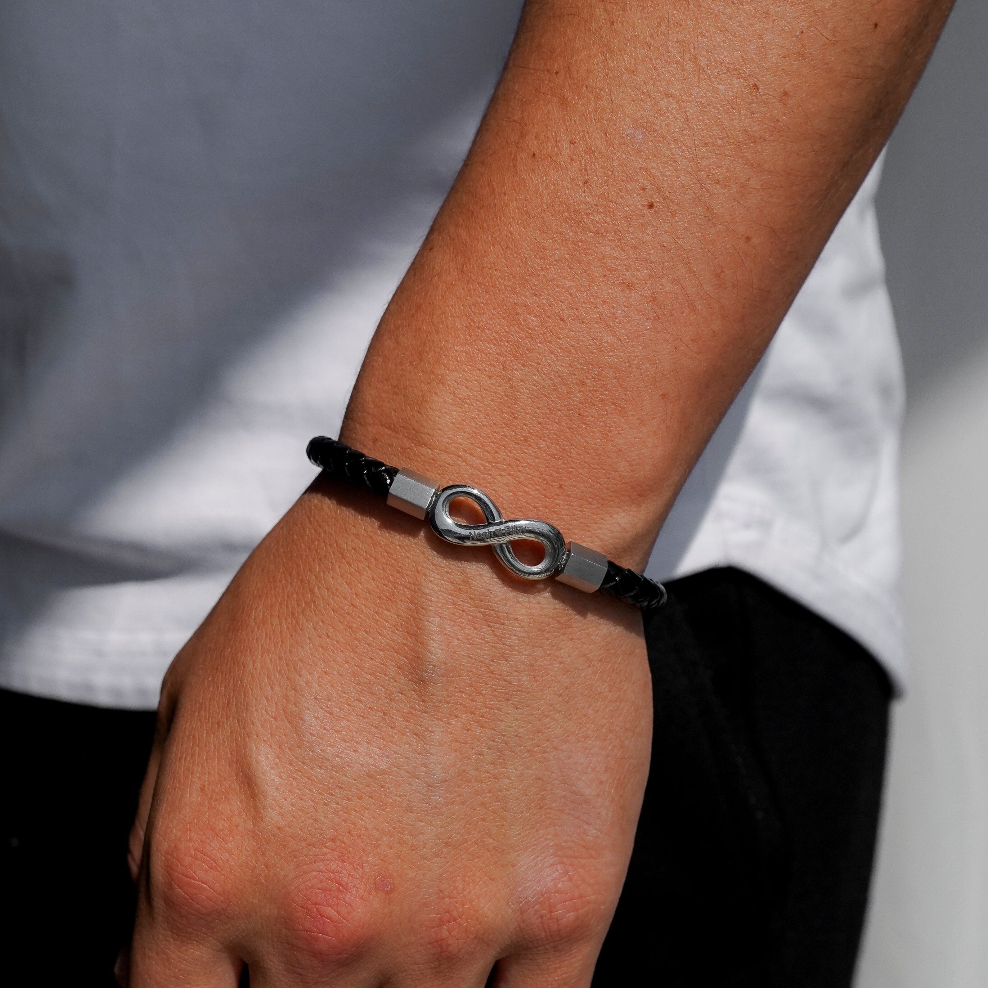 "Pre môjho muža“ – Personalizovaný náramok s nekonečnom