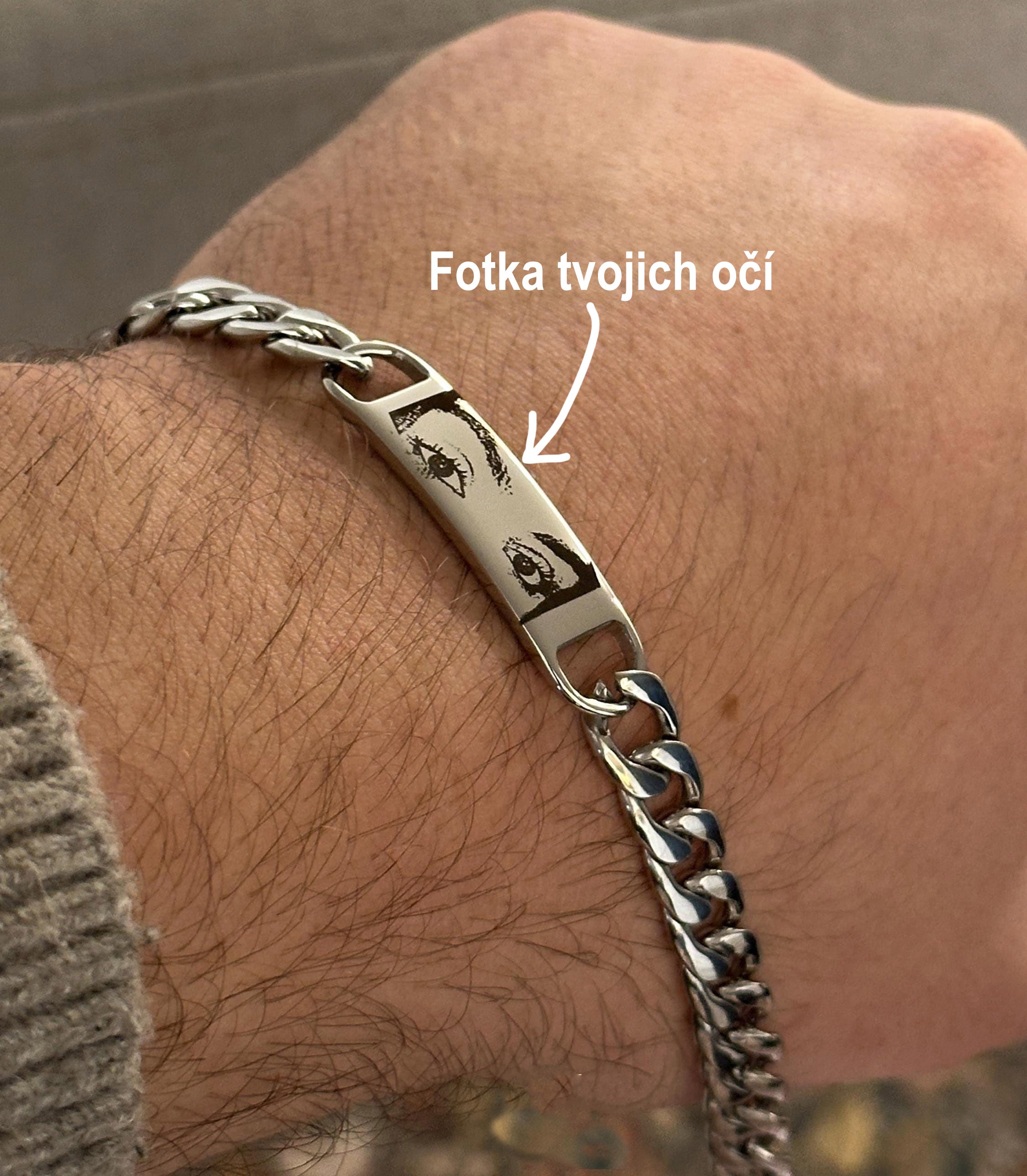 Foto Náramok s Gravírovanými Očami