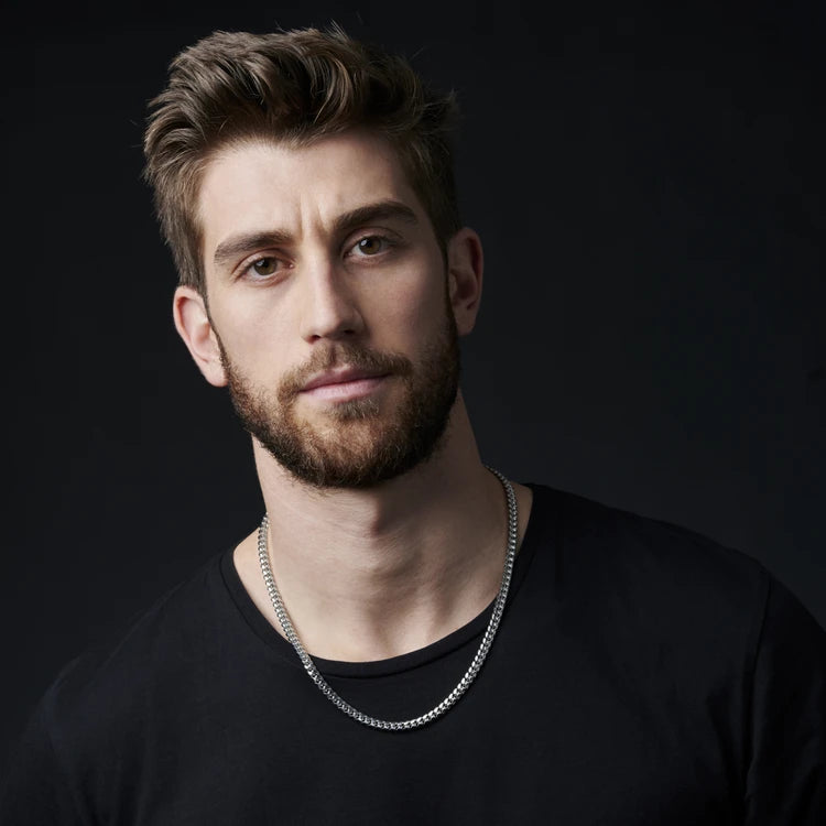 Kette aus Weißgold Miami Cuban - 6 mm